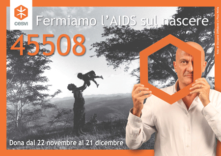 Claudio Bisio per Cesvi Fermiamo l'Aids sul nascere