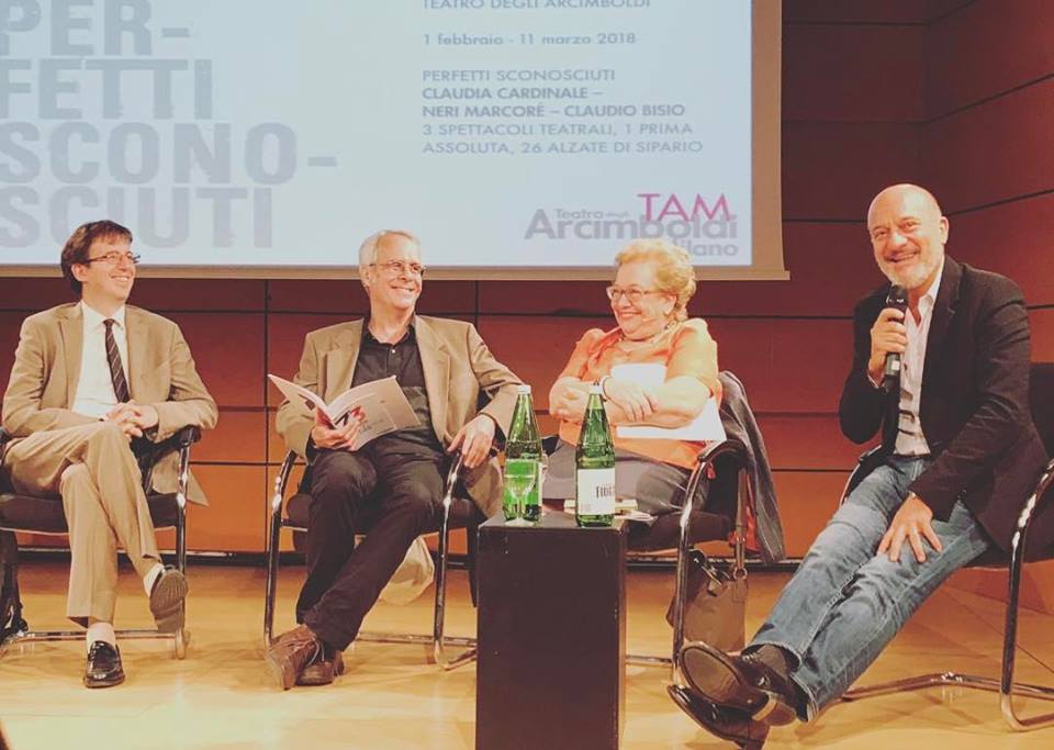 Claudio Bisio alla presentazione di The Rocky Horror Show e Father and Son per la stagione 2017  2018 del Teatro degli Arcimboldi