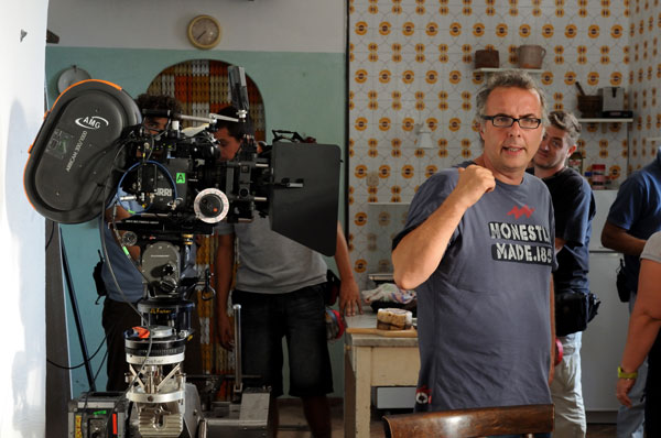 Luca Miniero sul set di Benvenuti al Sud