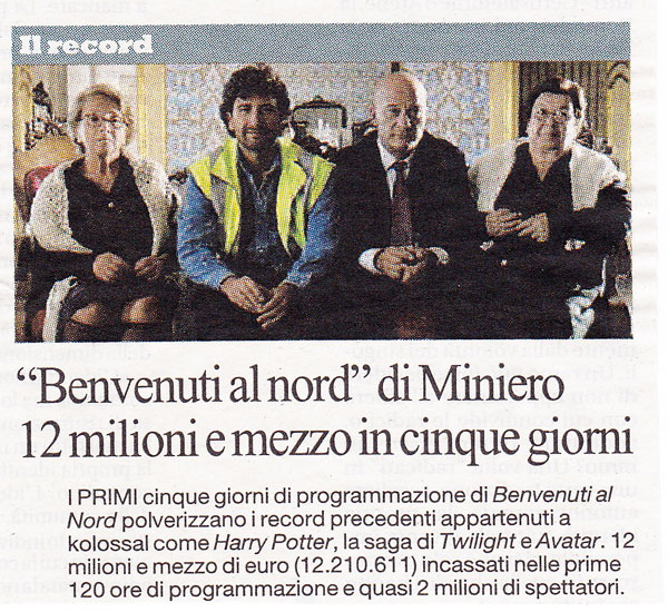 Benvenuti al Nord in vetta al botteghino