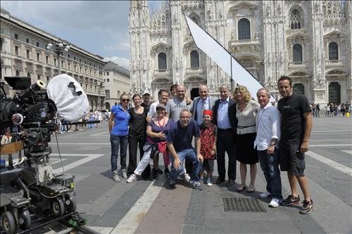 Pisapia sul set