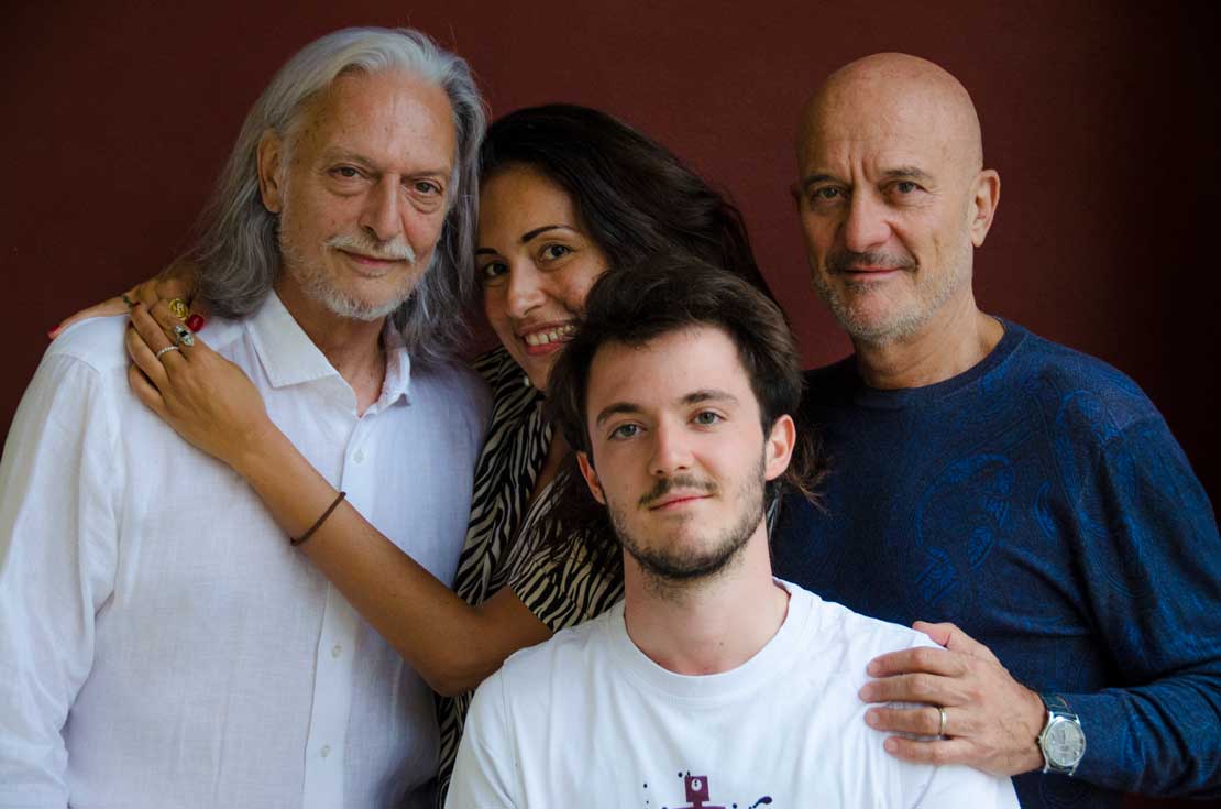 Gigio, Hanud, Claudio e Federico in Ma tu sei felice